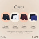 Kit 6 Cuecas Boxer Lupo Microfibra Poliamida Sem Costura Adulto Masculino