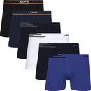 Kit 6 Cuecas Boxer Lupo Microfibra Poliamida Sem Costura Adulto Masculino