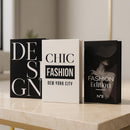 Kit 3 Caixas Livro Decorativo Porta Objetos Decoração Casa Sala Multiuso Jogo de Livros Decorativos Conjunto Capa Dura (CASA BLANCA)