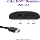 Roku Express | Dispositivo de streaming para TV HD/Full HD compatível com Alexa, Siri e Google. Inclui Cabo HDMI Premium