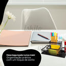 ISKILO Porta Lapís Organizador Caneta Clips Lembrete Aramado Escritorio Treco Material Objeto