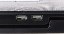 C3Tech Base para Notebook NBC-50BK 15,6" Refrigerada com 2 Coolers, Led de Iluminacao Azul, Inclinacao Ajustável em 5 niveis, com USB, cor Preta