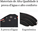 Luvas Térmicas para Moto e Bike, Impermeável, Touch Screen, Antiderrapante, Preta