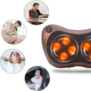 Almofada de massagem eletrônica aquecimento eletrônico, almofada de massagem amassar costas pescoço pescoço ombro, almofada de massagem amassada profunda adequada para casa e escritório