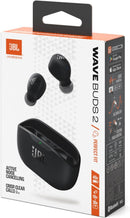 Fone de Ouvido Sem Fio, JBL, Bluetooth, Wave Buds 2, Intra Auricular, Sem Fio, Resistente À Água e Poeira - Preto