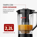 Liquidificador Mondial, Turbo Power 550W, 220V, Preto, 2,2 L - L-99 FB