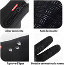Luvas Térmicas para Moto e Bike, Impermeável, Touch Screen, Antiderrapante, Preta