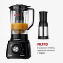 Liquidificador Mondial, Turbo Power 550W, 220V, Preto, 2,2 L - L-99 FB