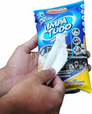 Limpa Tudo Panos Umedecidos Luxcar 30 Unidades