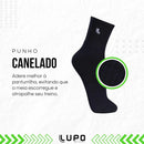 Kit 6 Pares de Meia Lupo Cano Médio Atoalhada Punho Canelado