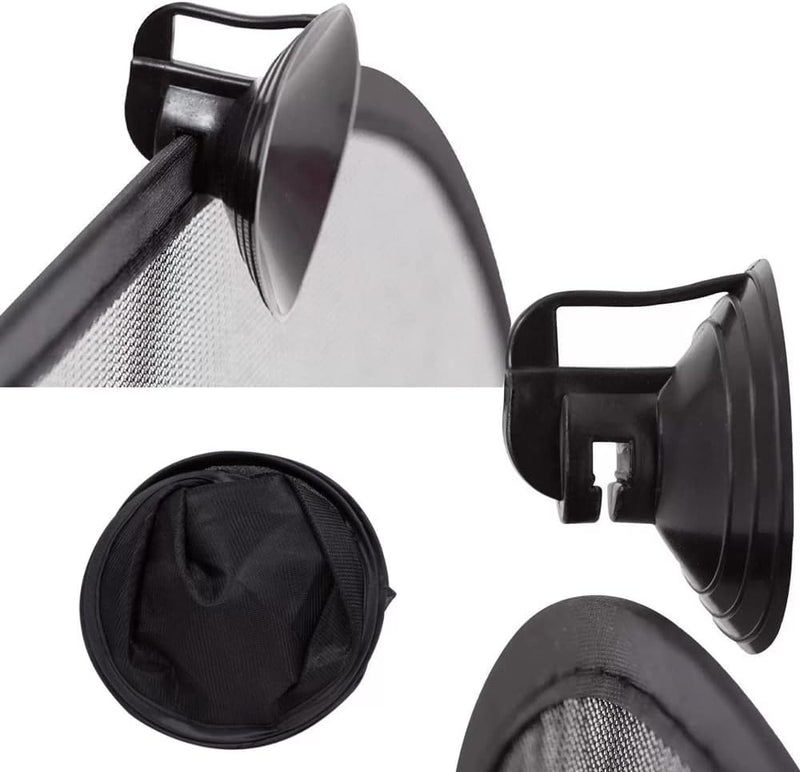 Protetor Solar Para Carro Com Ventosas, Buba, Preto