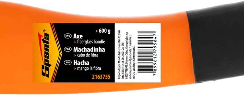 Sparta Machado Cabo Fibra De Vidro Emborrachado Pedo 600G-Sparta