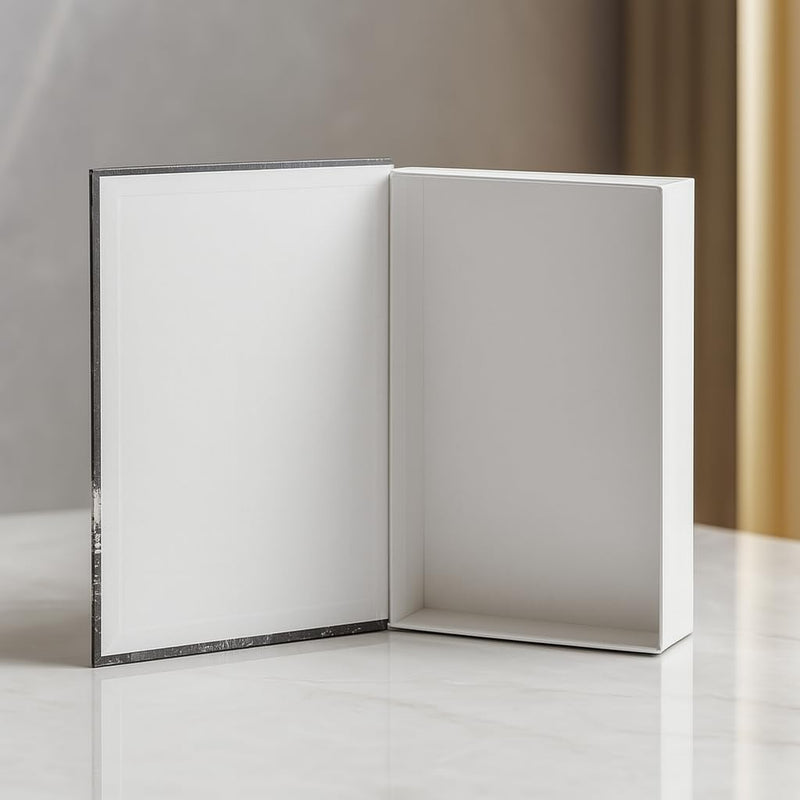 Kit 3 Caixas Livro Decorativo Porta Objetos Decoração Casa Sala Multiuso Jogo de Livros Decorativos Conjunto Capa Dura (CASA BLANCA)