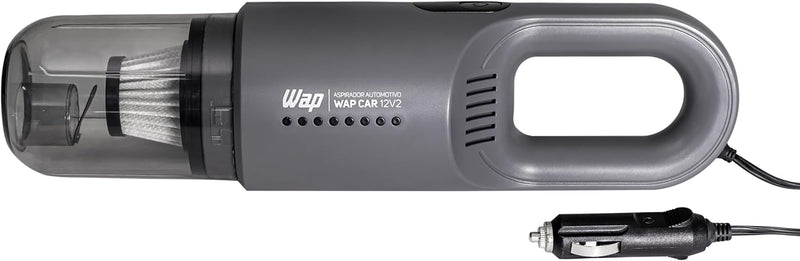 WAP Aspirador de Pó Automotivo CAR 12V2, Portátil, 420ml, com Recipiente Removível e Filtro Lavável, 180W 12VDC