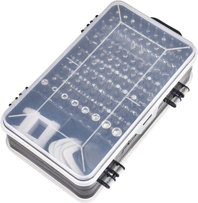 Conjunto de chaves de fenda de precisão 115 em 1 kit de ferramentas de reparo com kit de driver magnético, conjunto de chaves de fenda de precisão eletrônica com bolsa portátil para computador de reparo, telefone celular, PC, iPhone, tablets