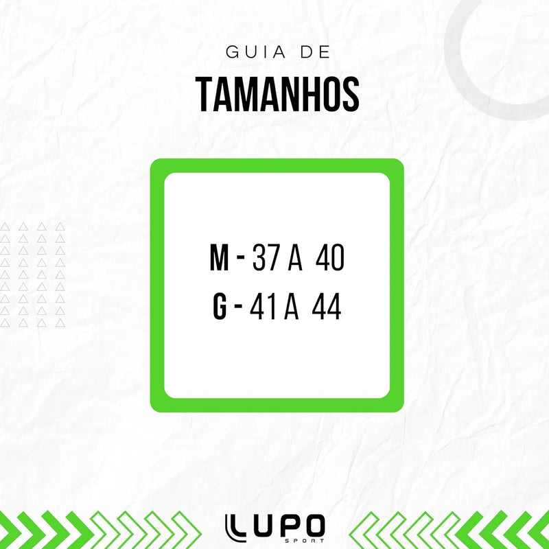 Kit 6 Pares de Meia Lupo Cano Médio Atoalhada Punho Canelado