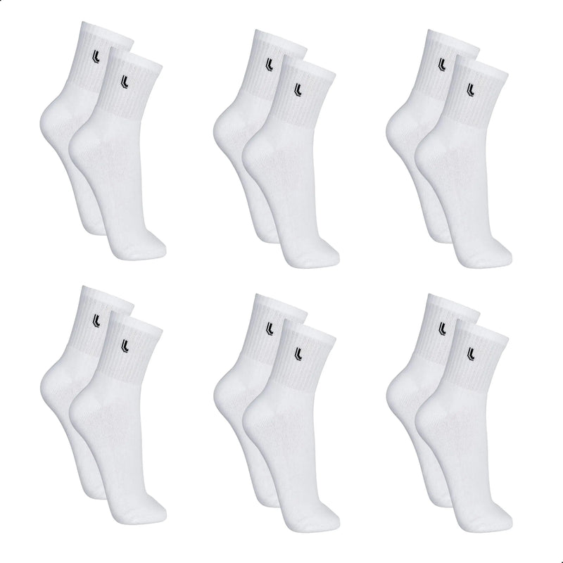 Kit 6 Pares de Meia Lupo Cano Médio Atoalhada Punho Canelado