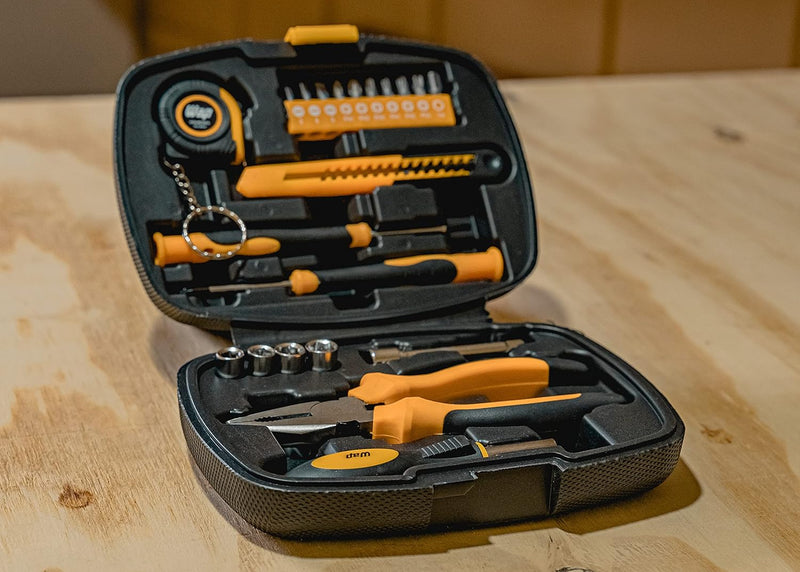 WAP Kit de Ferramentas Manuais MKF21 com 21 Peças e Maleta Organizadora